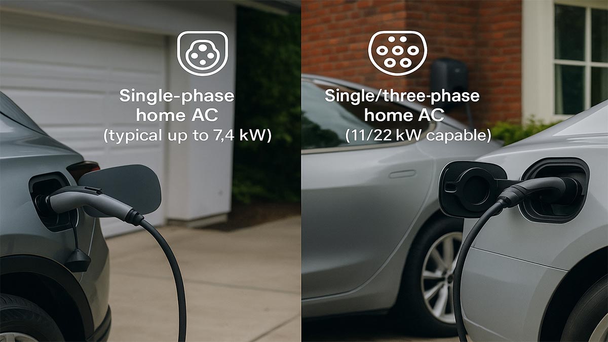 Verschillen tussen Type 1 en Type 2 EV-laders: welke moet u kiezen en waarom (VS en EU)