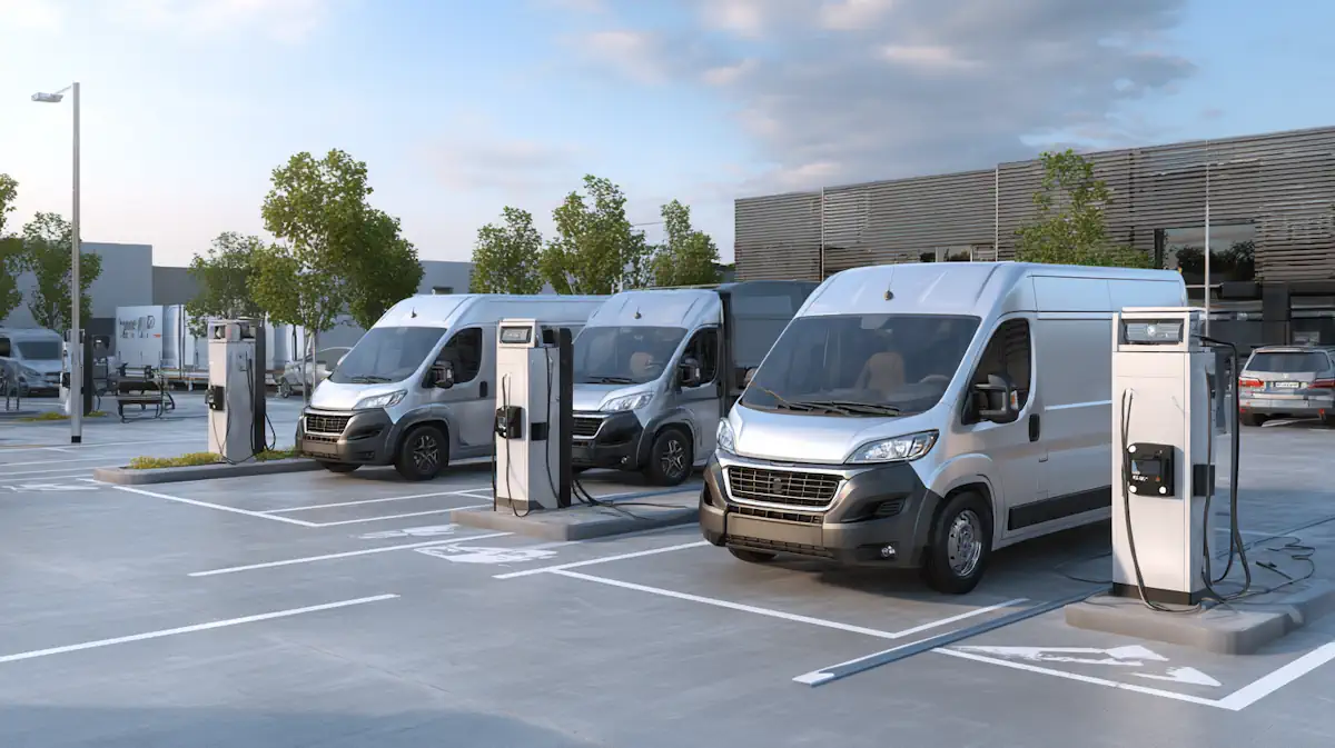 Commercial fleet EV charging site with portable and fixed charging support Commercial fleet EV charging site with portable and fixed charging support
