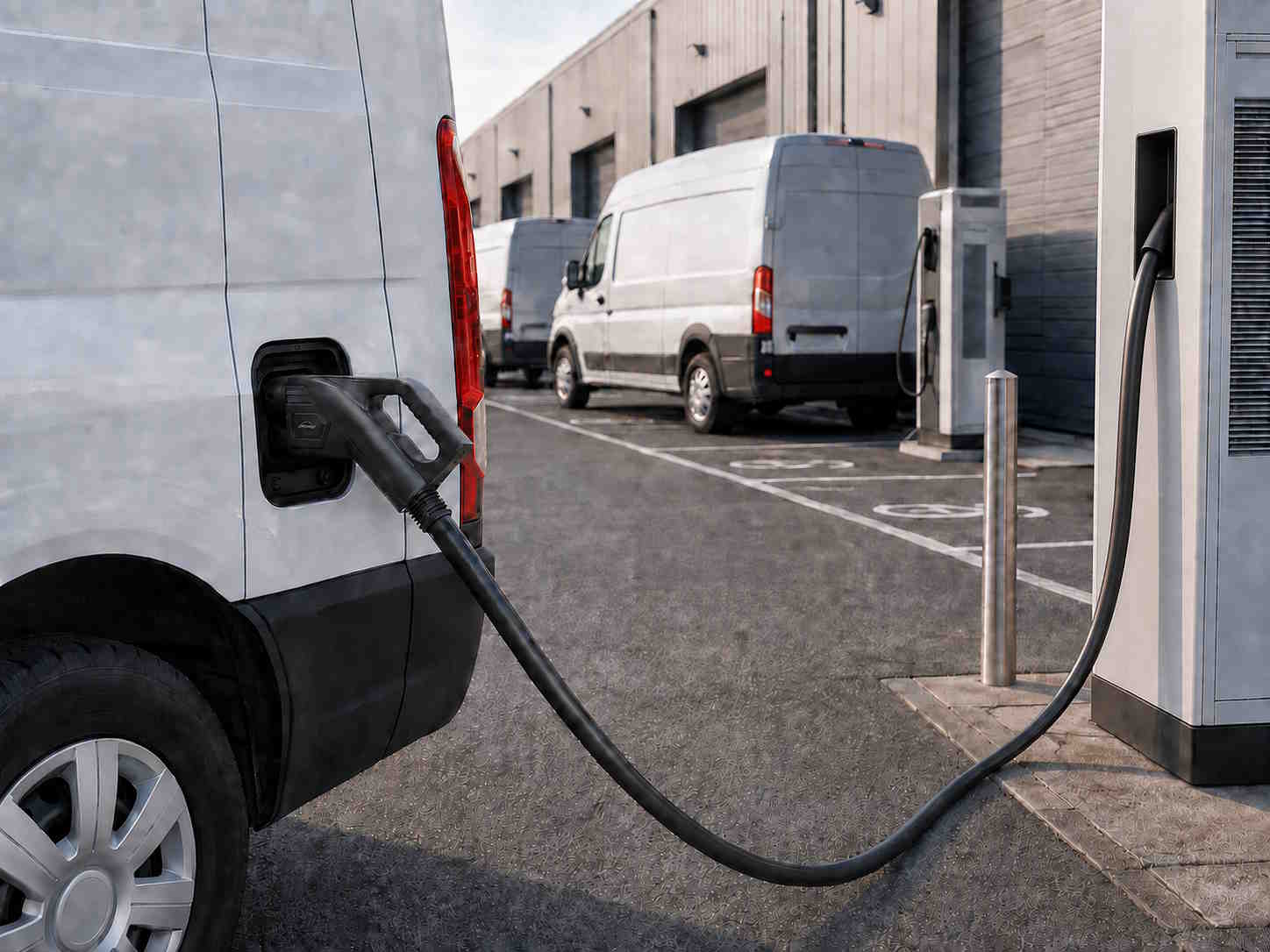 Opladen van wagenpark en depot